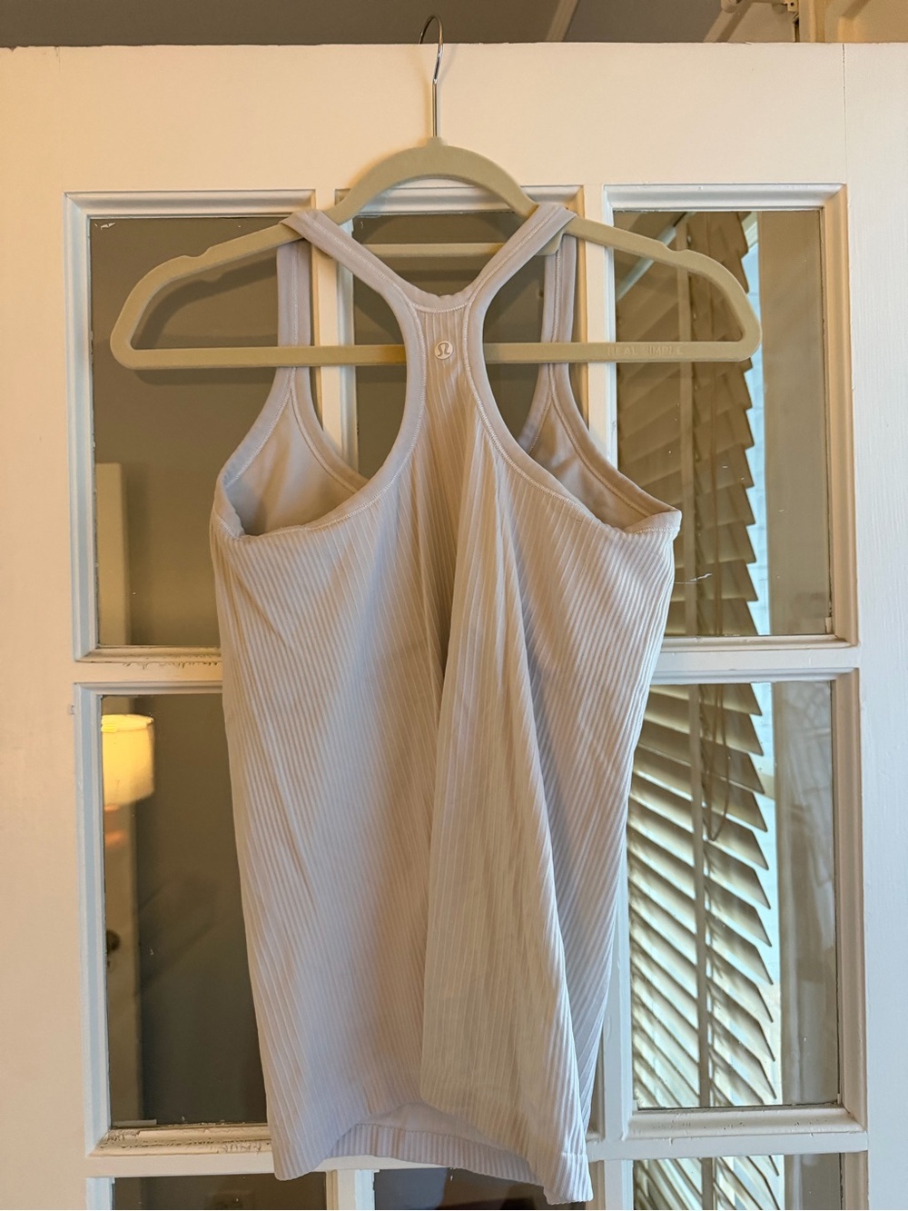 Lululemon Ribbed Racerback Tank Top - White - Picture 2 of 3